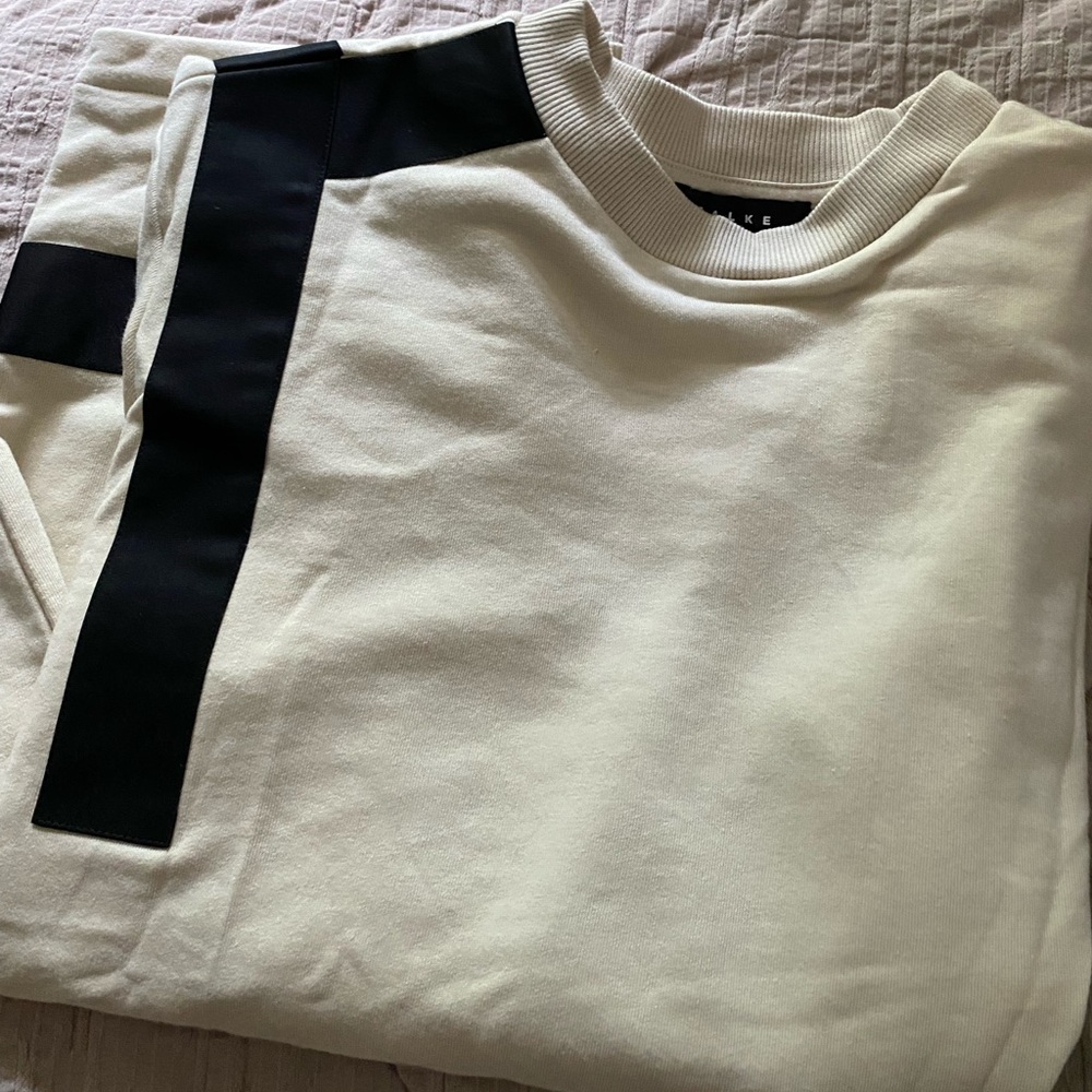 Men’s Beige and black crew neck FALKE Sweatshirt